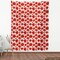 Ambesonne Poppy Flower Fabric by the Yard, Springs Ladybugs Animals and Plants Flora Fauna Nature, Decorative Fabric for Upholstery and Home Accents, 3 Yards, Orange Olive Green White